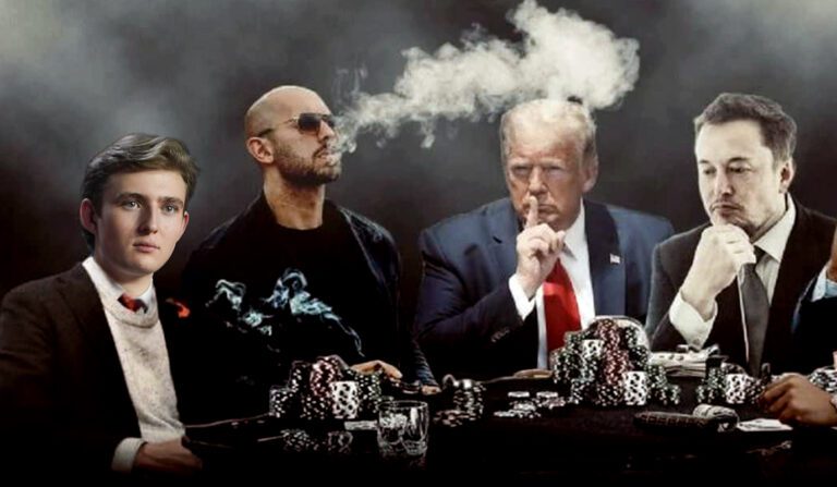 Как Бэррон Трамп провел своего отца в «маносферу», виртуальное царство, где Илон Маск и Эндрю Тейт являются героями «современной мужественности»