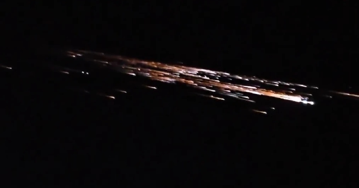 В Польше ракета Falcon 9 упала.