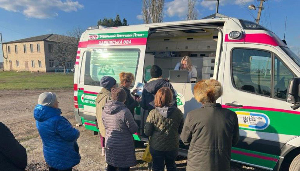 На прошлой неделе мобильная аптека маршрута, которая будет управлять регионом Харкив.