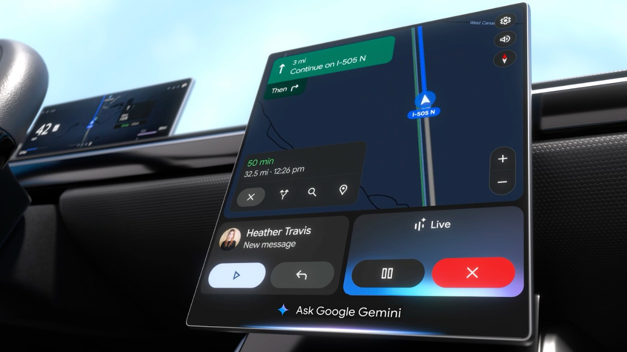 Google переосмысливает ваш опыт рулевого колеса. Android Auto поставляется с искусственным интеллектом и Co -Pilot AI