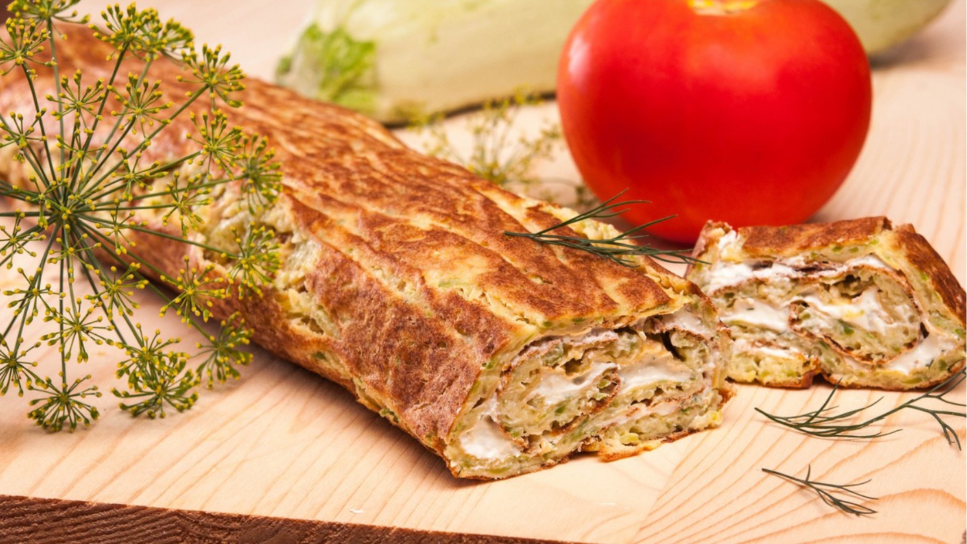Самый вкусной цуккини и морковный рулет