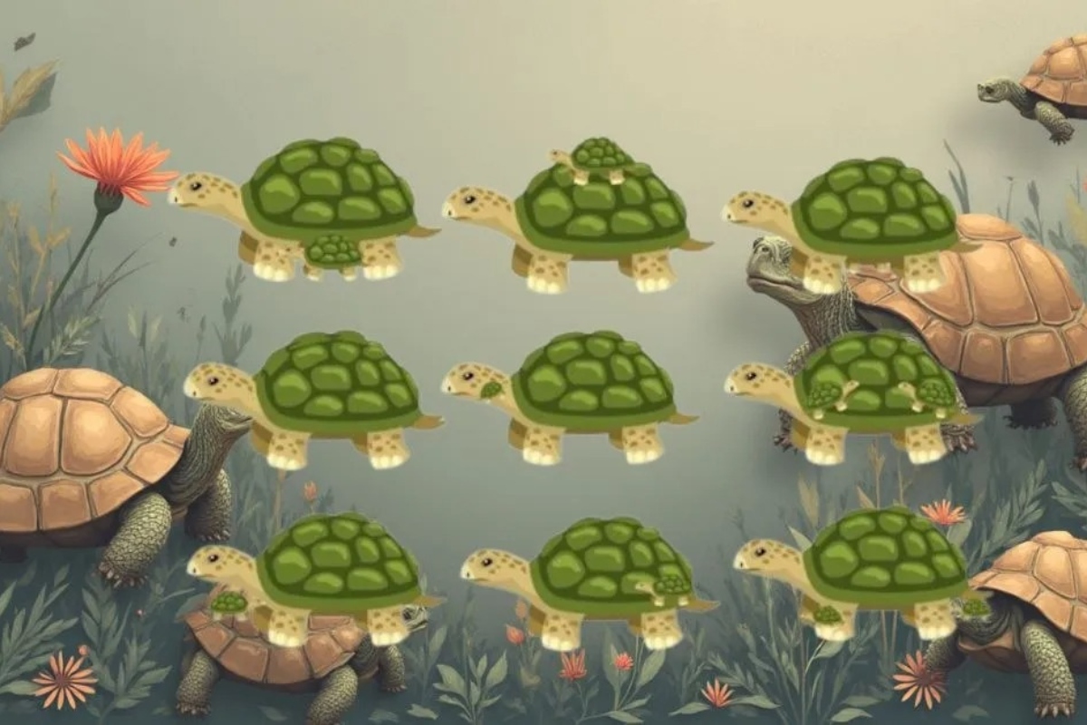 Найдите 20 черепах за 20 секунд. Тест на понимание