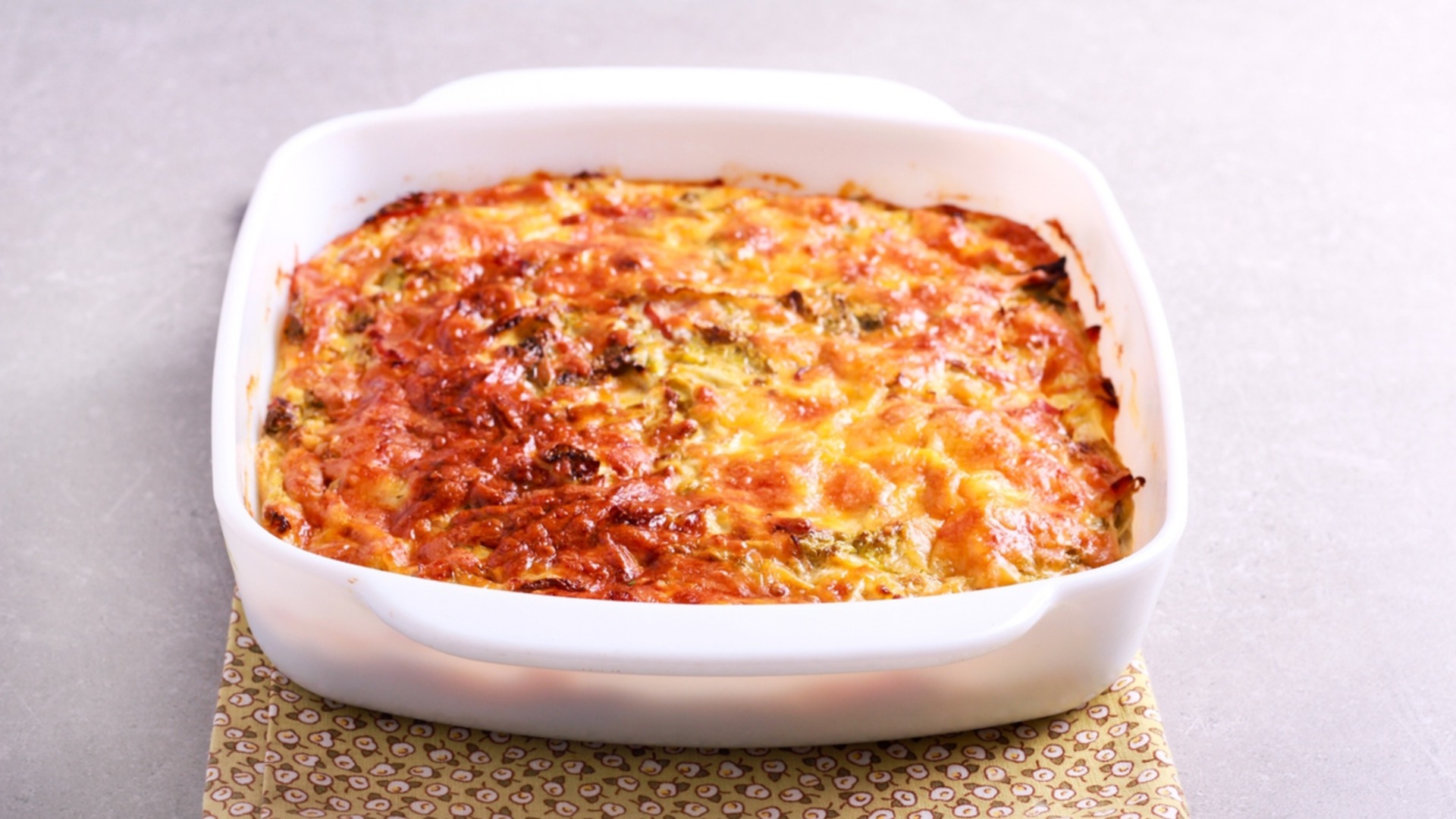 Эта быстрая запеканка готовится из остатков ужина.