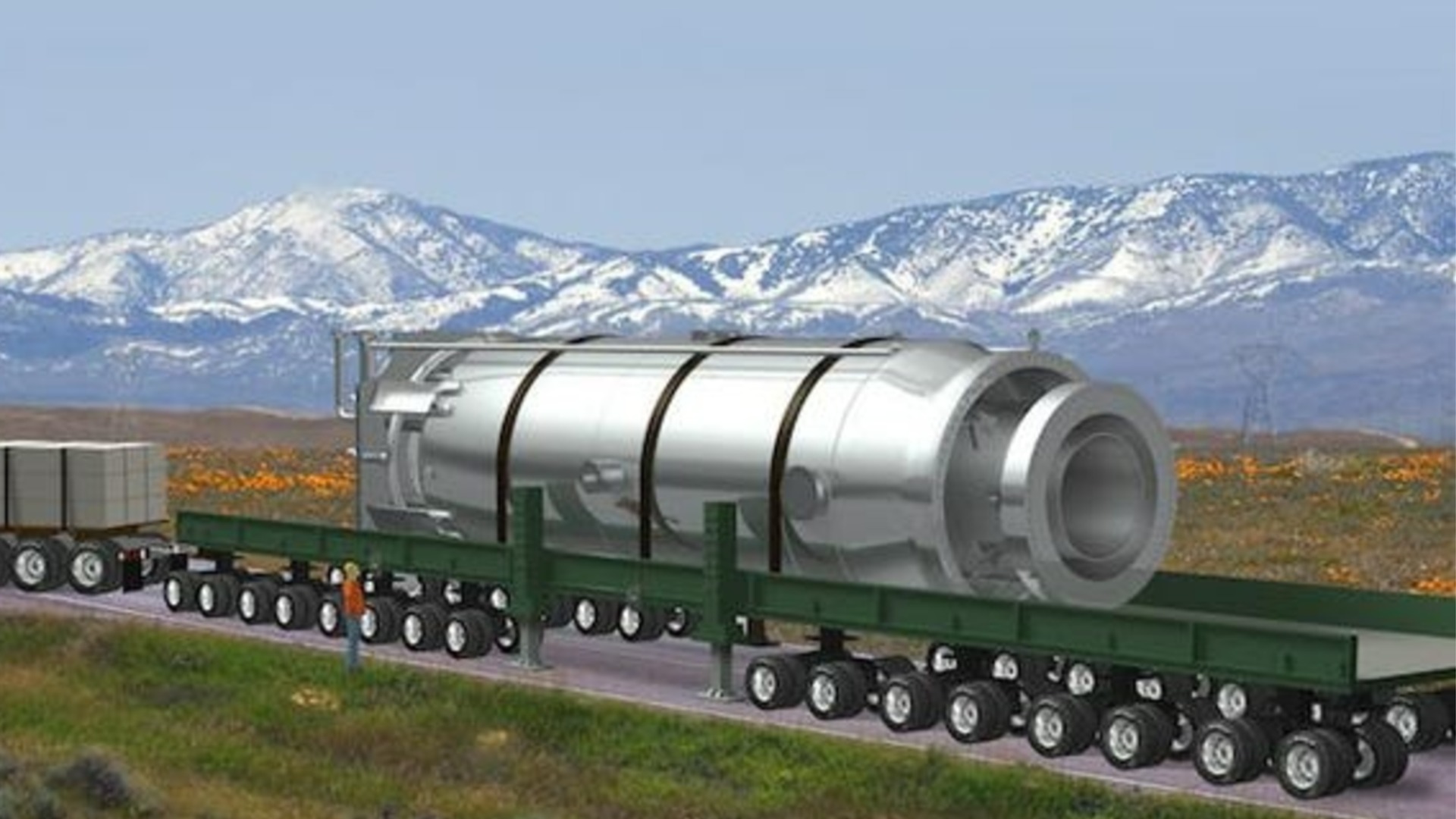 Впервые ядерный реактор перевезли по воздуху