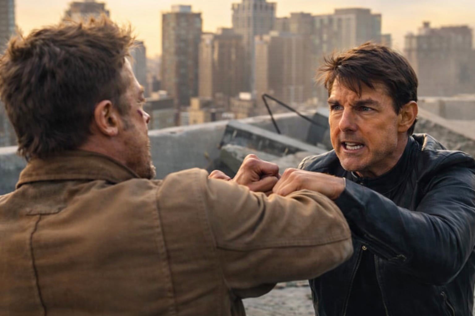 AI-ВИДЕО эпической драки Тома Круза и Брэда Питта пугает актеров, которые могут потерять свои роли раньше, чем они себе представляли