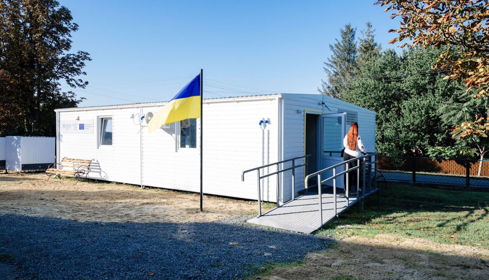 Десять модульных учреждений первичной медицинской помощи установлено в Украине