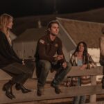 актеры Бо Гарретт, Эль Чепмен и Патрик Дж. Адамс («Костюмы») в драме «Мэдисон», продюсер Мишель Пфайффер